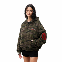 Unisex Camo Zip-Up Hoodie