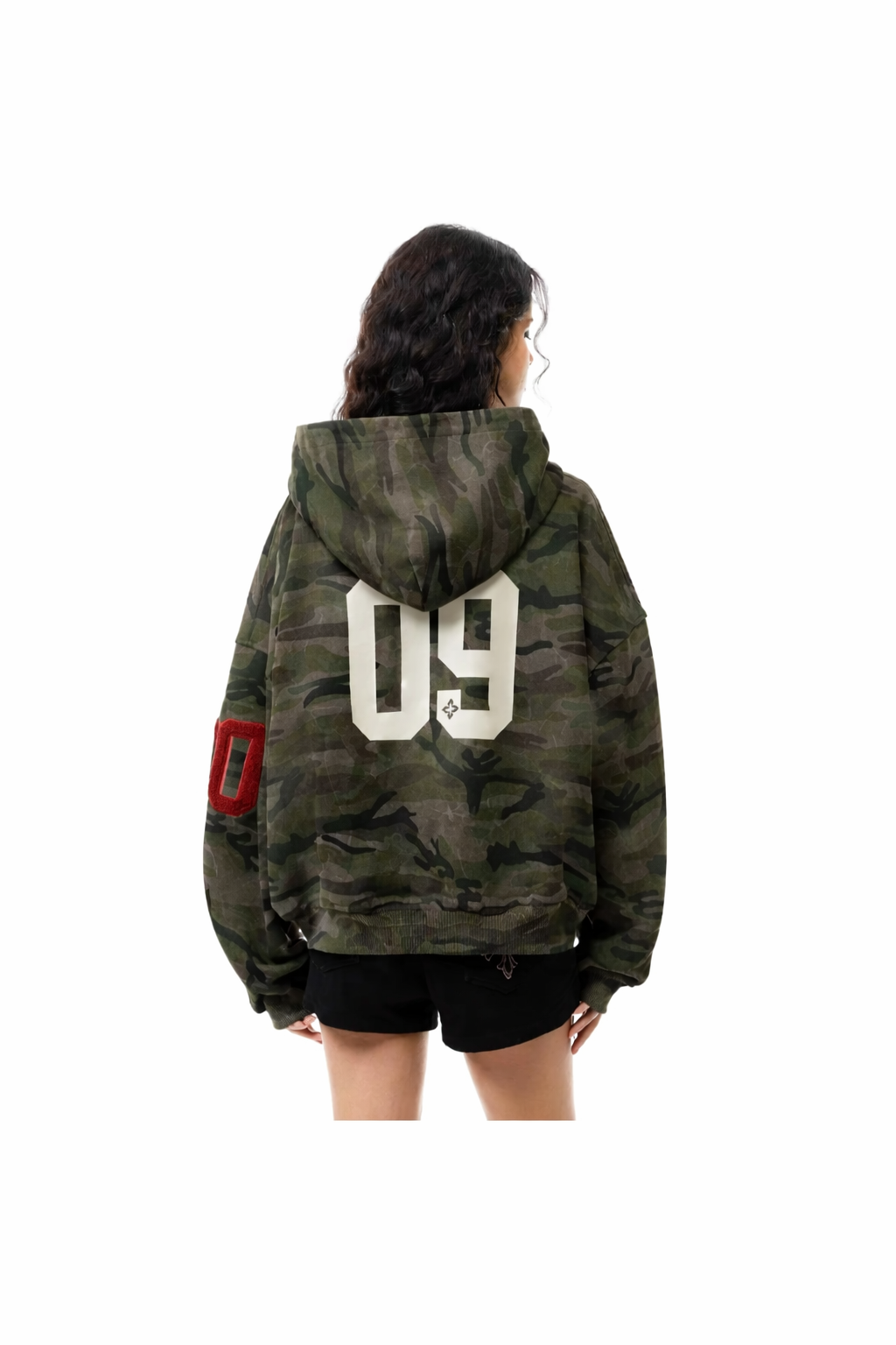 Unisex Camo Zip-Up Hoodie
